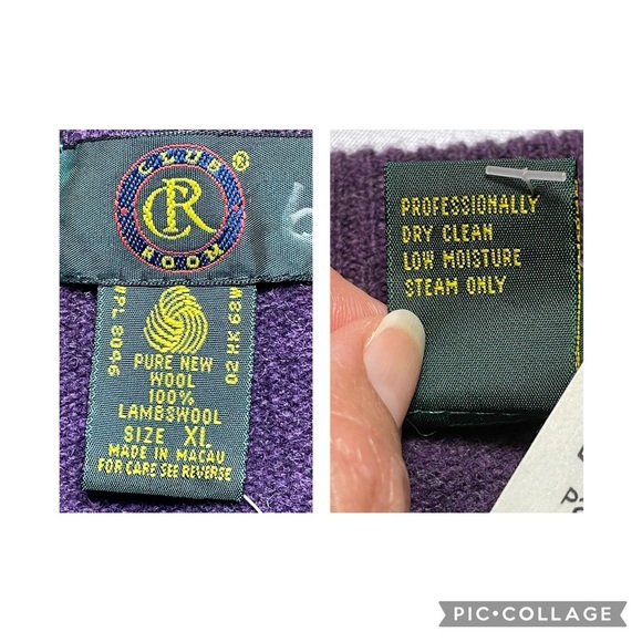 Club Room 100% Lambswool V-Neck Grandpa Career Collegiate Sweater - NWT - Sz XL - Picture 3 of 13